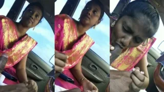 Young Tamil Girl Blowjob and Fucking inside the Car Uncut Video